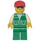 Man, Green Jacket, Green Legs, Red Cap, Blue Sunglasses