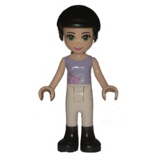 Emma - Lavender Top, White Trousers (fig-000836)