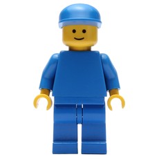 Man, Plain Blue, Blue Cap (fig-000852)