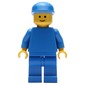 Man, Plain Blue, Blue Cap