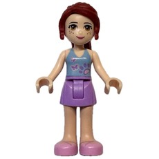 Mia - Medium Blue Top, Medium Lavender Skirt (fig-000862)