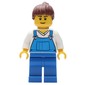 White Torso, Blue Overall, Reddish Brown Hair