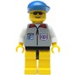 Lifeguard, Light Gray Jacket with Zipper and Badge, Blue Cap, Sunglasses