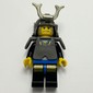 Shogun, Armor and Helmet with Horn, Blue and Black Robe