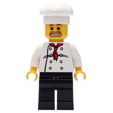 Chef, Red Neckerchief, Black Legs, Goatee Beard (fig-001024)