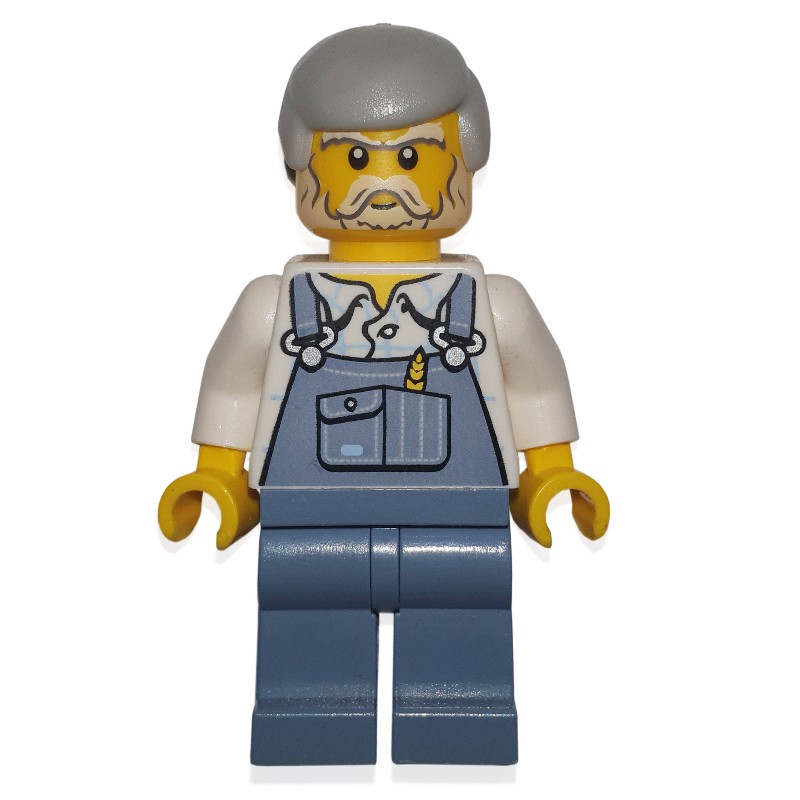 Lego man grey hair sale