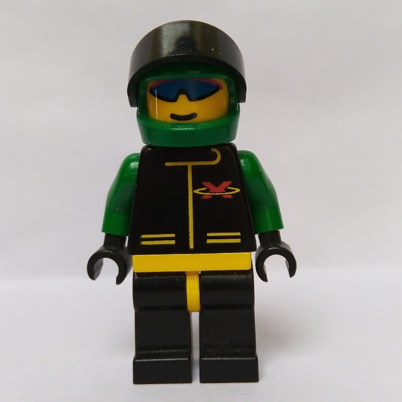 LEGO Set fig-001043 Racer, Extreme Team, Black Jacket, Black Legs ...