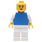 Woman, Blue Torso with White Arms, White Legs, Red Lips