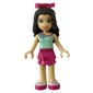 Emma - Light Aqua Top, Magenta Skirt