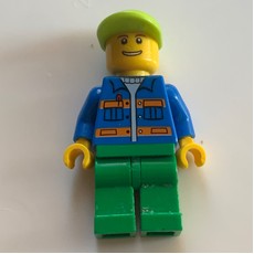 Blue Torso, Green Legs, Lime Cap (fig-001097)