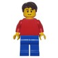 Man - Red Torso, Blue Legs, Reddish Brown Hair