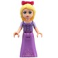 Rapunzel - Medium Lavender Dress, Magenta Bow