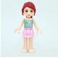 Mia - Sand Green Top, Bright Pink Skirt