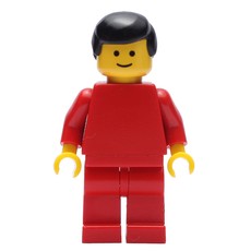 Man, Plain Red, Black Hair (fig-001198)