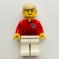 Soccer Player Red Torso, White Legs #10