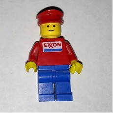 Man, Red Torso with Exxon Logo, Blue Legs, Red Hat (fig-001225)