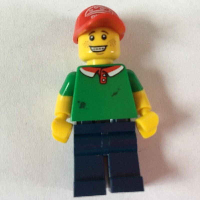 LEGO Set fig-001237 Pizza Delivery Man | Rebrickable - Build with LEGO