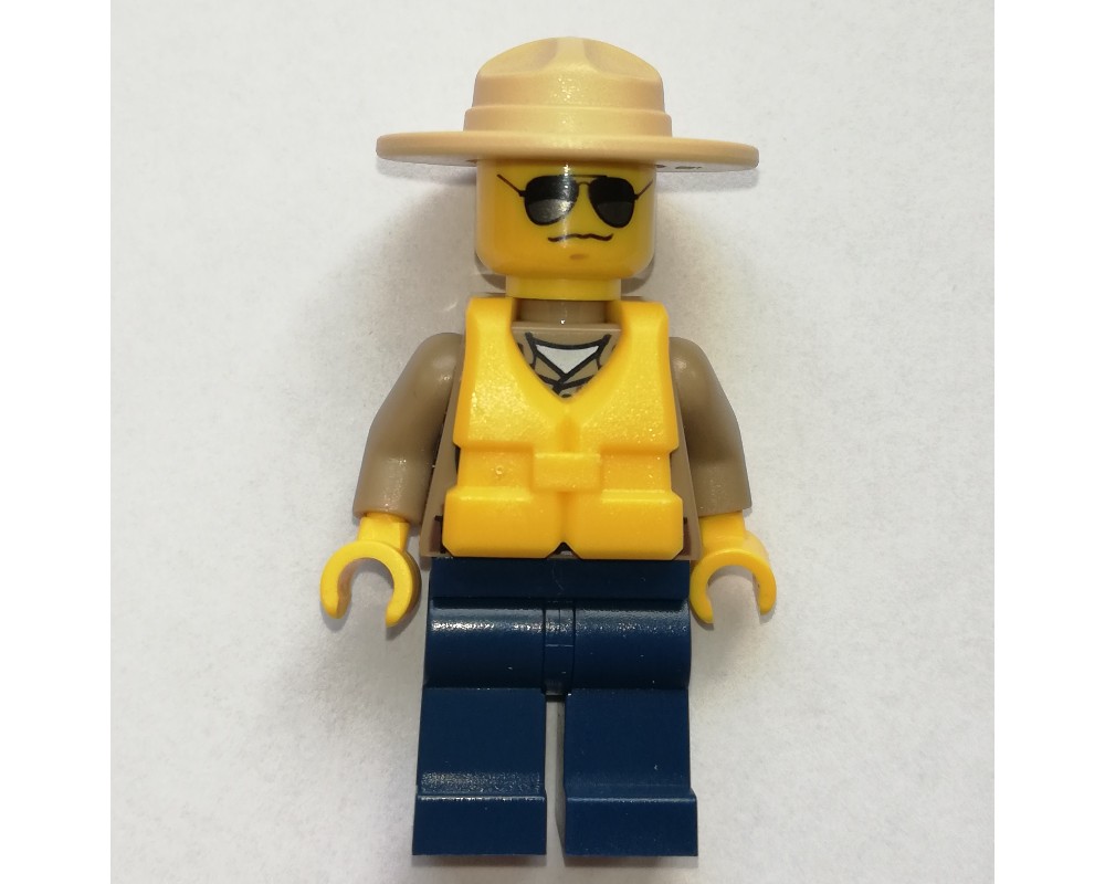 LEGO Set fig-001276 Forest Police / Ranger, Dark Tan Shirt with Radio ...