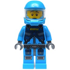 ADU Soldier, Snarl / Surprised, Dark Bluish Gray Hips (fig-001342)