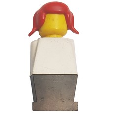 LEGOLAND White Torso, Black Legs, Red Hair (fig-001361)