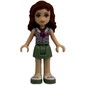 Olivia - Lavender Blouse, Sand Green Skirt