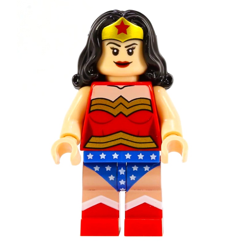 LEGO Set fig-001424 Wonder Woman - Hollow Stud Head | Rebrickable ...