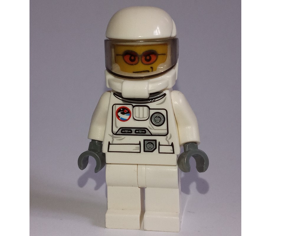 LEGO Set fig001453 Astronaut, White, Space Helmet with TransBlack
