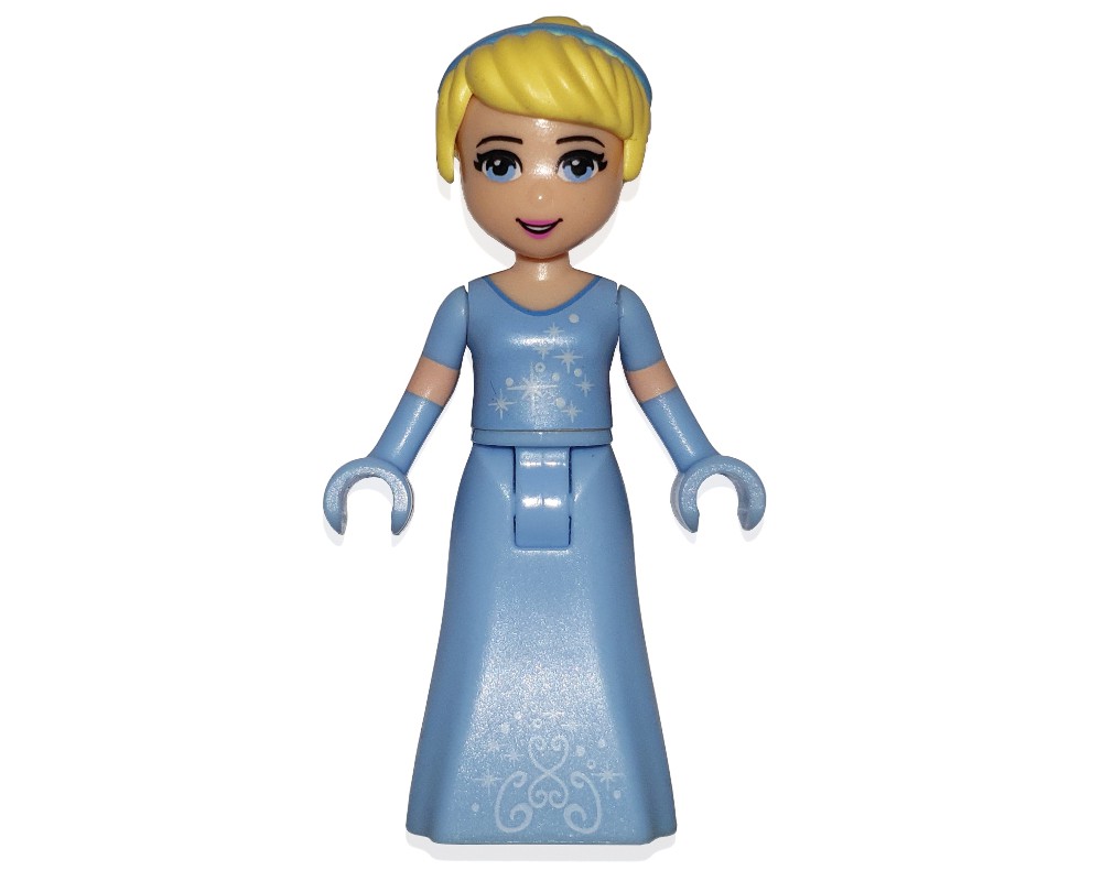 LEGO Set fig-001461 Cinderella - Bright Light Blue Dress, Silver Stars ...