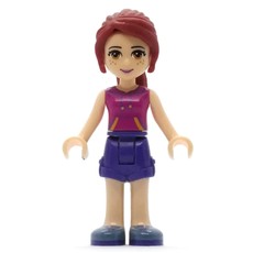 Mia - Magenta Top, Dark Purple Skirt (fig-001507)