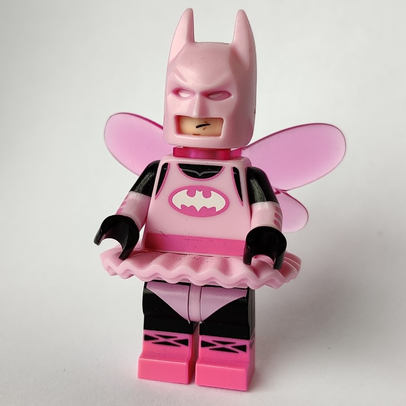 LEGO Set fig-001510 Batman, Bright Pink Suit, Bright Pink Cowl, Wings  (Fairy Batman) (2017 Collectible Minifigures)