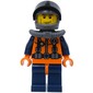 Coast Guard Diver, Orange Wetsuit with Coast Guard Badge, Dark Gray Helmet with Visor
