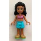 Kate - Magenta/White Bikini, Medium Azure Skirt