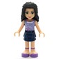 Emma - Lavender Top, Dark Blue Skirt