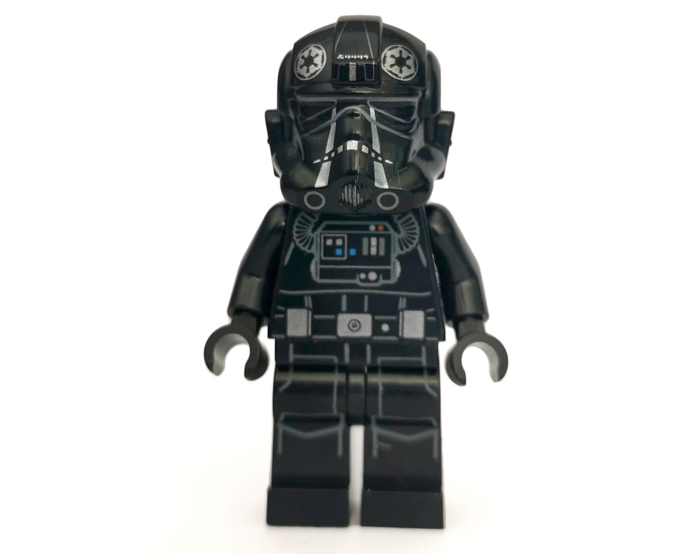 LEGO Set fig-001579 TIE Pilot, Printed Legs, Two Silver Stripes on ...