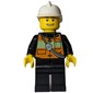 Fireman with Orange Safety Vest