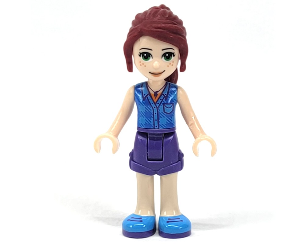 LEGO Set fig-001667 Mia - Dark Azure Plaid Top, Dark Purple Skirt ...