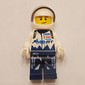 Race Driver, White Torso, Dark Blue Legs, White Helmet, Ford
