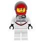 Race Driver, White Torso, White Legs, Red Helmet, Porsche