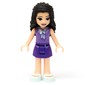 Emma - Medium Lavender Dotted Top, Dark Purple Skirt