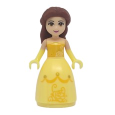 Belle, Bright Light Orange and Bright Light Yellow Full Dress (fig-001784)