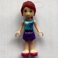Mia - Medium Azure Top, Dark Purple Skirt