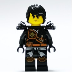 Cole with Black Hair and Shoulder Armor (fig-001862)