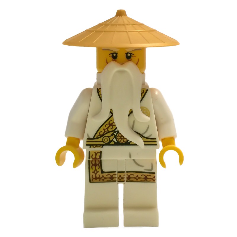 Lego Set Fig 001902 Master Wu In Gold Trimmed Outfit Rebrickable Build With Lego 