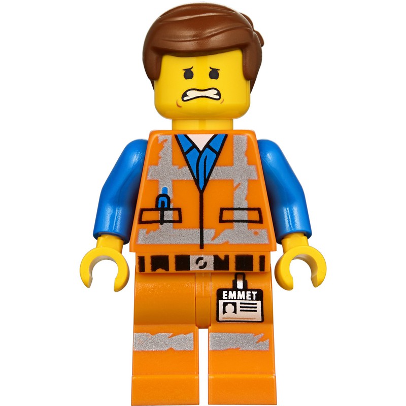 LEGO Set fig-001908 Emmet, Worn Outfit, Happy / Scared | Rebrickable ...