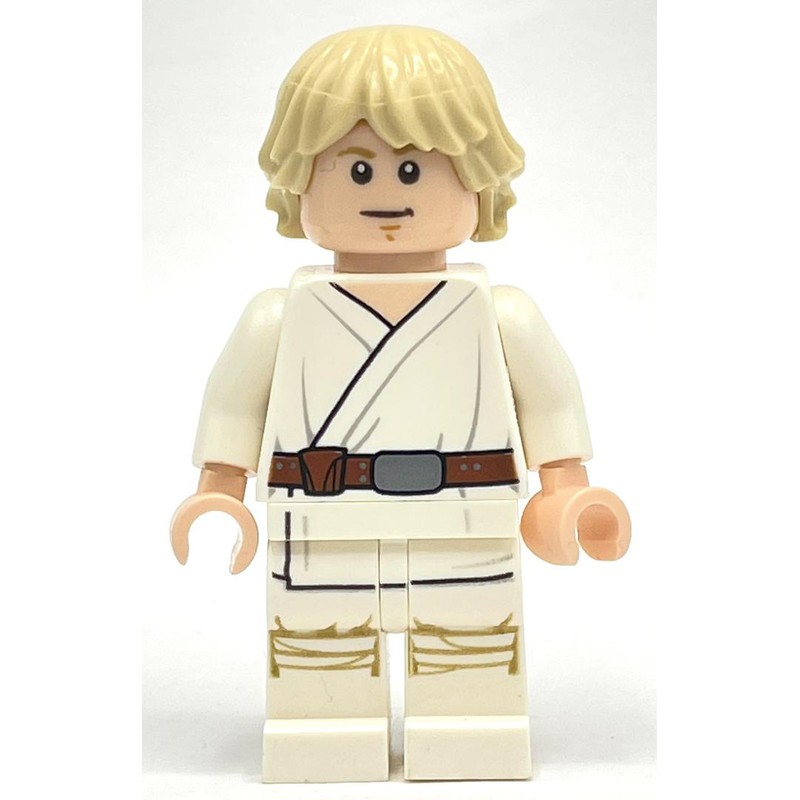 LEGO Set fig-001939 Luke Skywalker, White Robe, White Legs, No Cheek ...