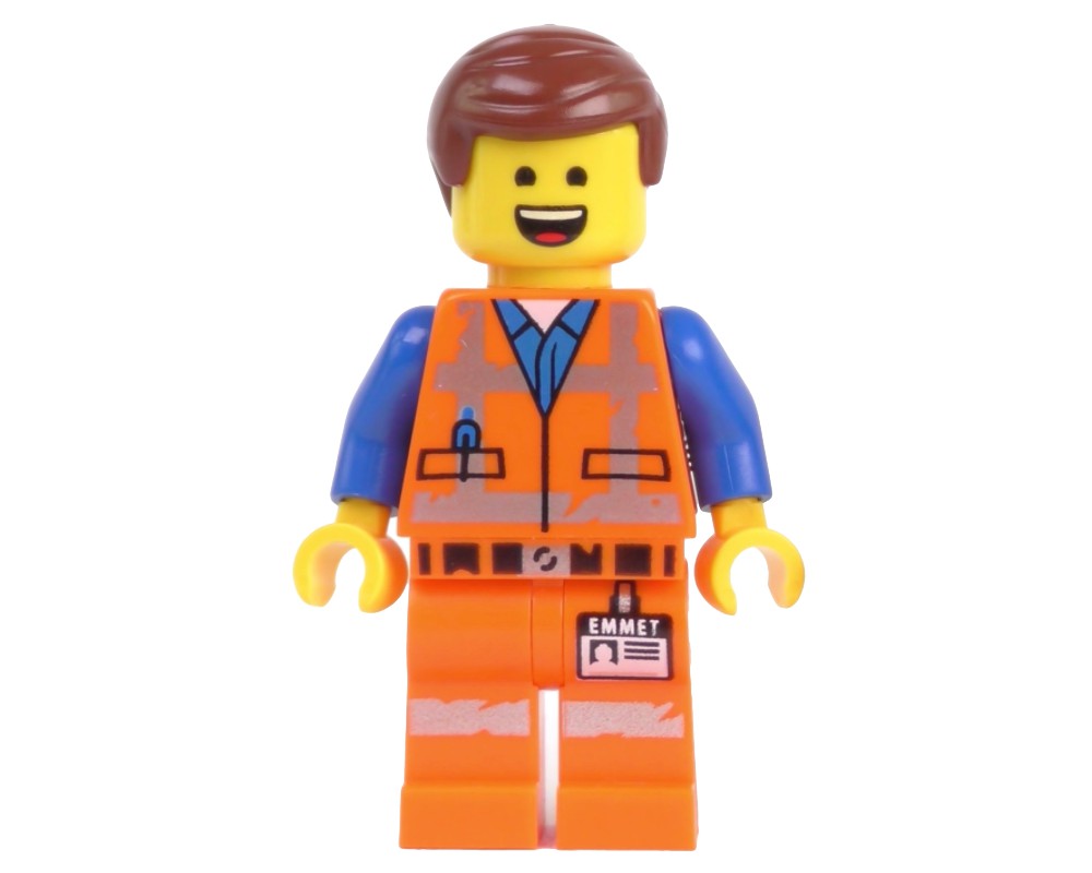 LEGO Set fig-001945 Emmet, Worn Outfit, Happy / Sad | Rebrickable ...