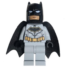 Batman, Light Bluish Gray Suit, Black Cape and Cowl, Black Head (fig-001980)