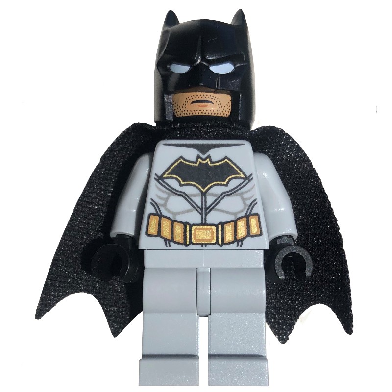 LEGO Set fig 001980 Batman Light Bluish Gray Suit Black Cape and