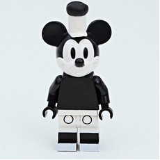 Mickey Mouse, Classic Black and White, Black Boots (CMF) (fig-001993)