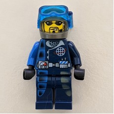 Charge with Trans-Dark Blue Diving Mask (fig-002034)